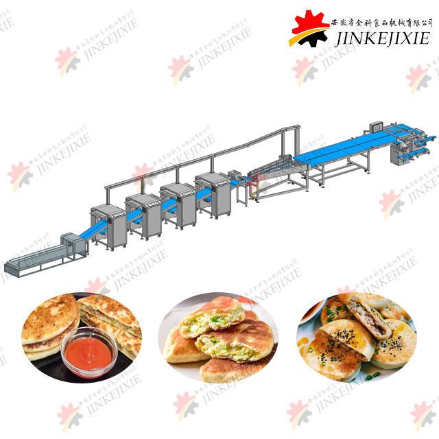 JKXB-III 4500PCS/H 8-14inch Automatic Customized Stuffed Pie Production Line