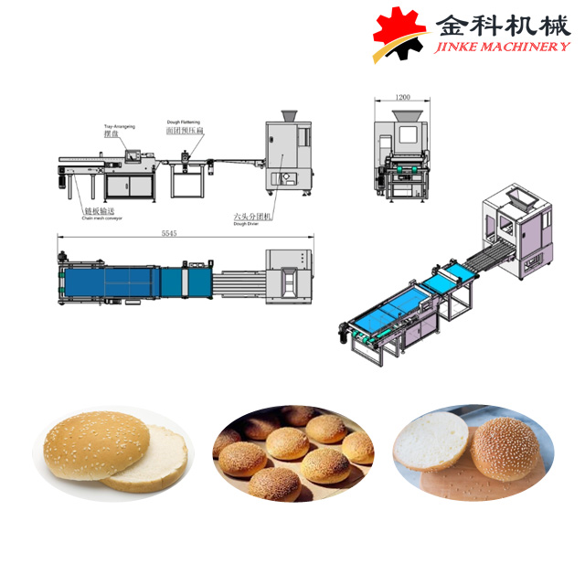 JKJX-HB Customized Hamburger Machine Production Line