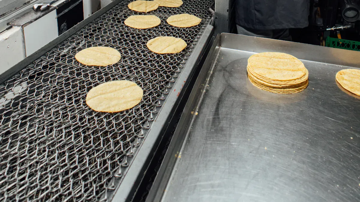 Consistent Dough Pressing in Tortilla Production Line